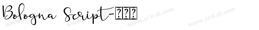 Bologna Script字体转换